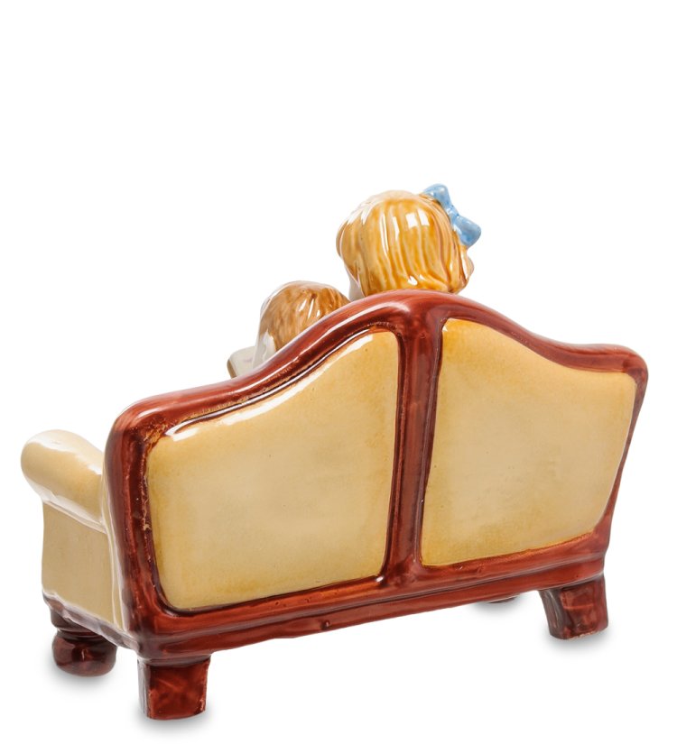 Статуэтка из фарфора Интересная книга Valerio Sole VS-326, фотография с обратной стороны