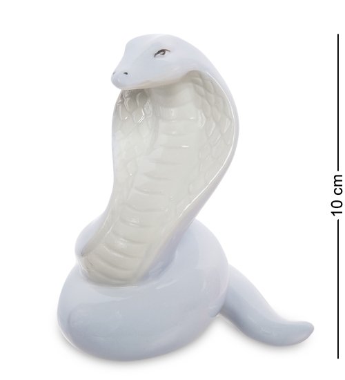 Фигурка из фарфора Белая Африканская Змея Pavone JP-51/17