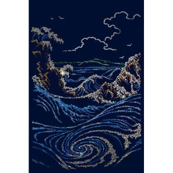 Картина Водоворот c кристаллами Swarovski