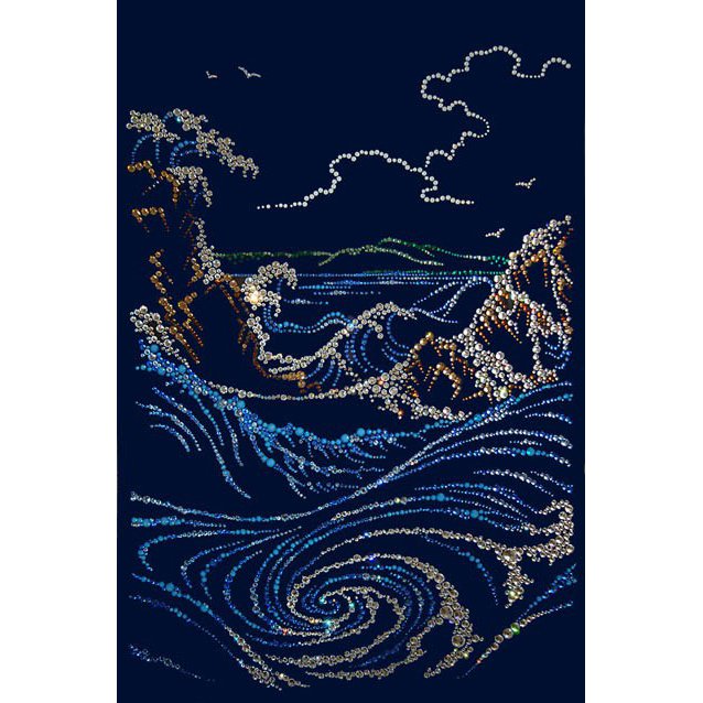 Картина Водоворот c кристаллами Swarovski