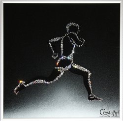 Картина Легкоатлет c кристаллами Swarovski