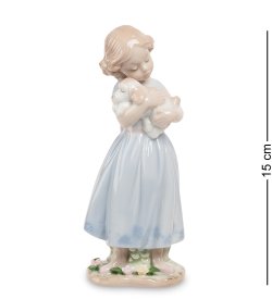 Фигурка из фарфора Девочка с щенком - Друзья