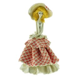 Статуэтка из фарфора Маленькая леди в лиловом платье