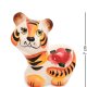 Фигурка Тигренок Ираклий Цветная гжель ГЛ-768