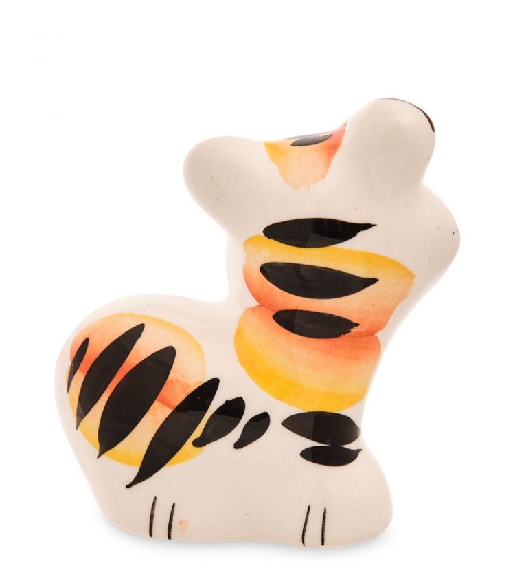 Фигурка Тигренок Ираклий Цветная гжель ГЛ-768, оборотная сторона