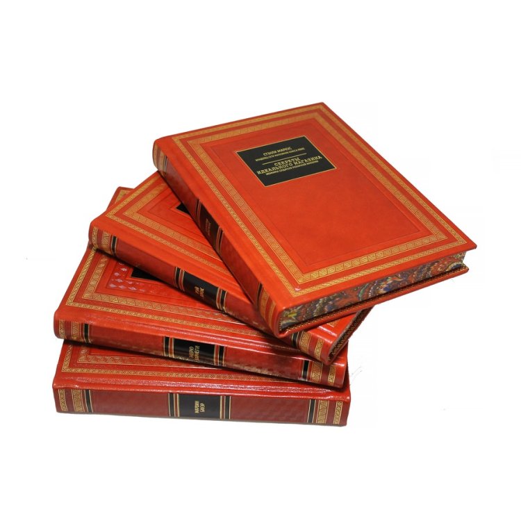 Книги в кожаном переплете Путь к успеху сборник из 24 томов BG1111S, фотография сбоку