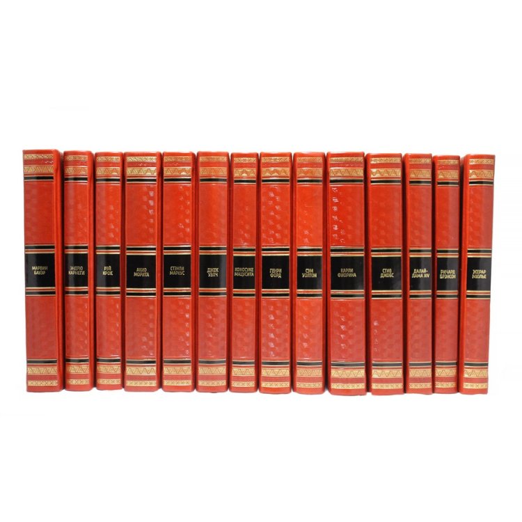 Книги в кожаном переплете Путь к успеху сборник из 24 томов BG1111S, фотография торца