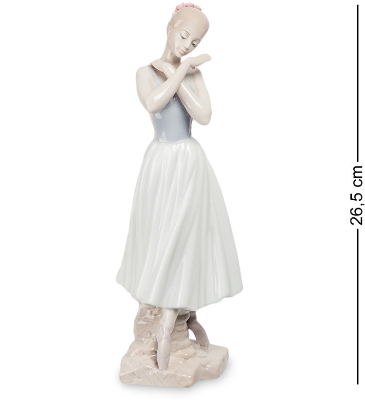 Статуэтка из фарфора Балерина скрестила руки Pavone JP-27/31