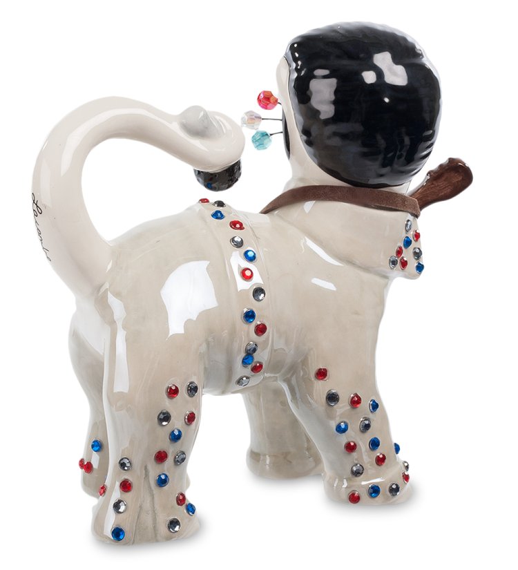 Статуэтка из керамики Кот Элвис Pavone CMS-31/12, фотография со спины