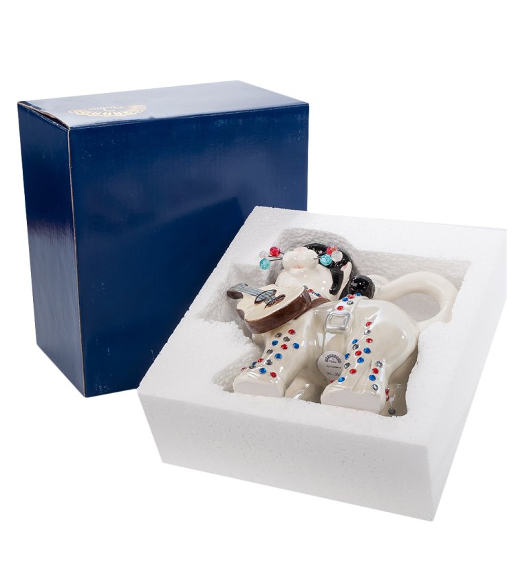 Статуэтка из керамики Кот Элвис Pavone CMS-31/12, фотография в упаковке