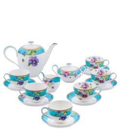 Чайный сервиз на 6 персон из фарфора Виола