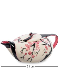 Заварочный чайник из фарфора Зимняя Сакура