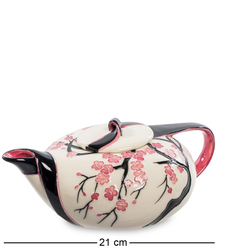 Заварочный чайник из фарфора Зимняя Сакура Pavone JP-468/ 1