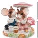 Статуэтка из керамики чаепитие мышей под мухомором Pavone CMS-52/11