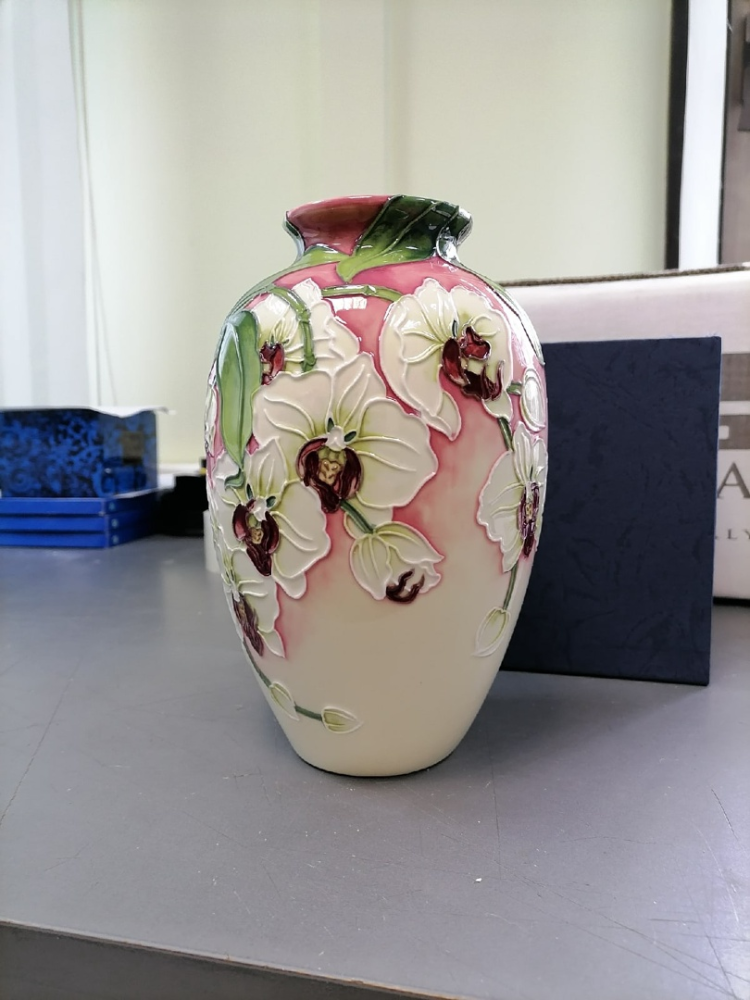 Низкая ваза для цветов из фарфора Орхидея Pavone JP-98/ 5, фото со склада