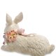 Фигурка из керамики Кролик с цветами Pavone CMS-18/ 1, фотография со спины
