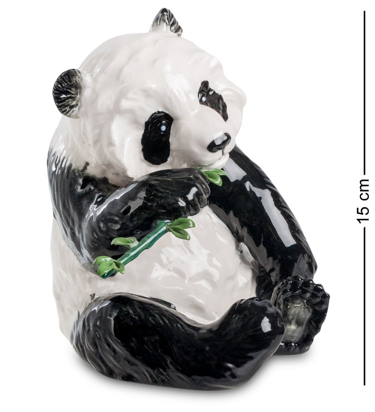 Статуэтка из фарфора Панда с бамбуком Pavone JP-800/18