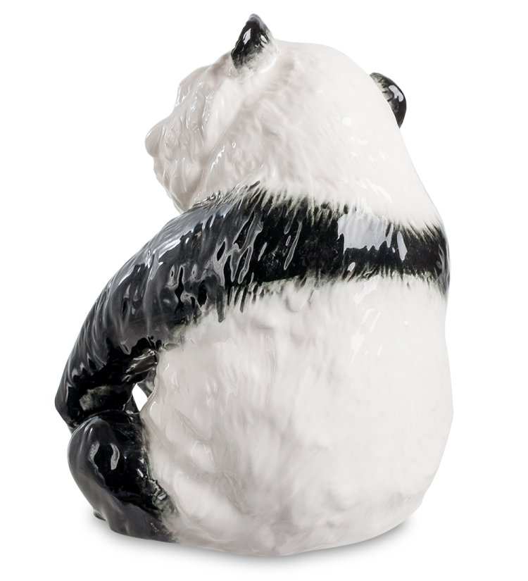 Статуэтка из фарфора Панда с бамбуком Pavone JP-800/18, фотография со спины