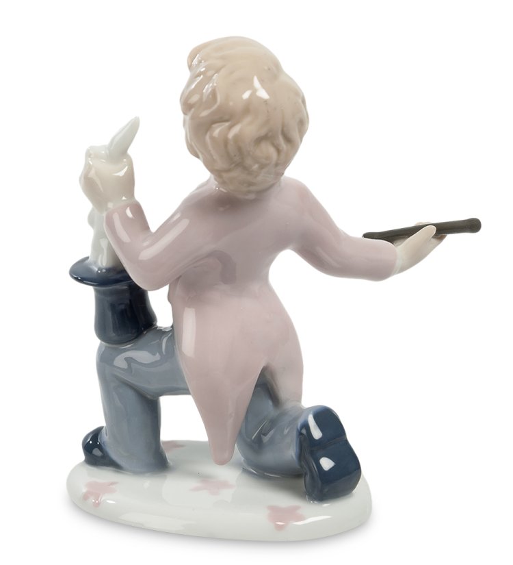 Статуэтка из фарфора Артист цирка Pavone JP-19/16, фотография со спины