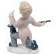 Статуэтка из фарфора Артист цирка Pavone JP-19/16, фотография со спины