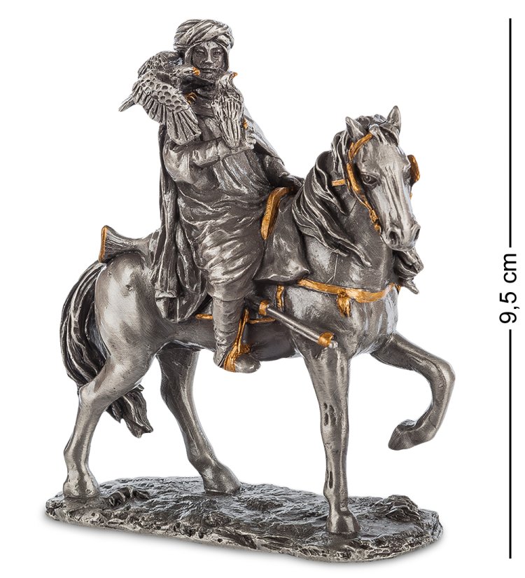 Статуэтка Охотник воин с соколом Veronese WS-824