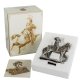 Статуэтка Охотник воин с соколом Veronese WS-824, упаковочный вид