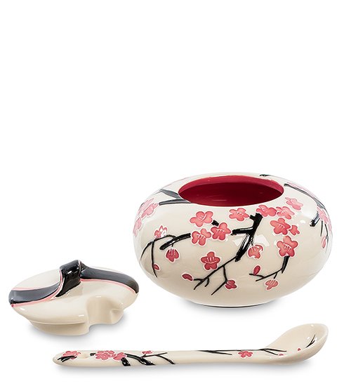 Сахарница из фарфора Сакура Pavone JP-468/ 4, разборный вид