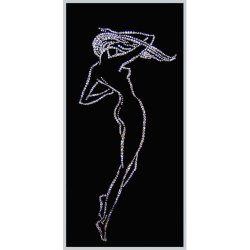 Картина Женский силуэт (Желанная) c кристаллами Swarovski