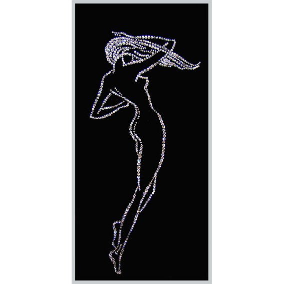 Картина Женский силуэт (Желанная) c кристаллами Swarovski
