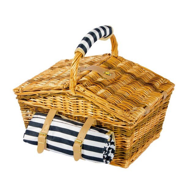 Пикниковый набор 4 персоны с пледом, сборный вид