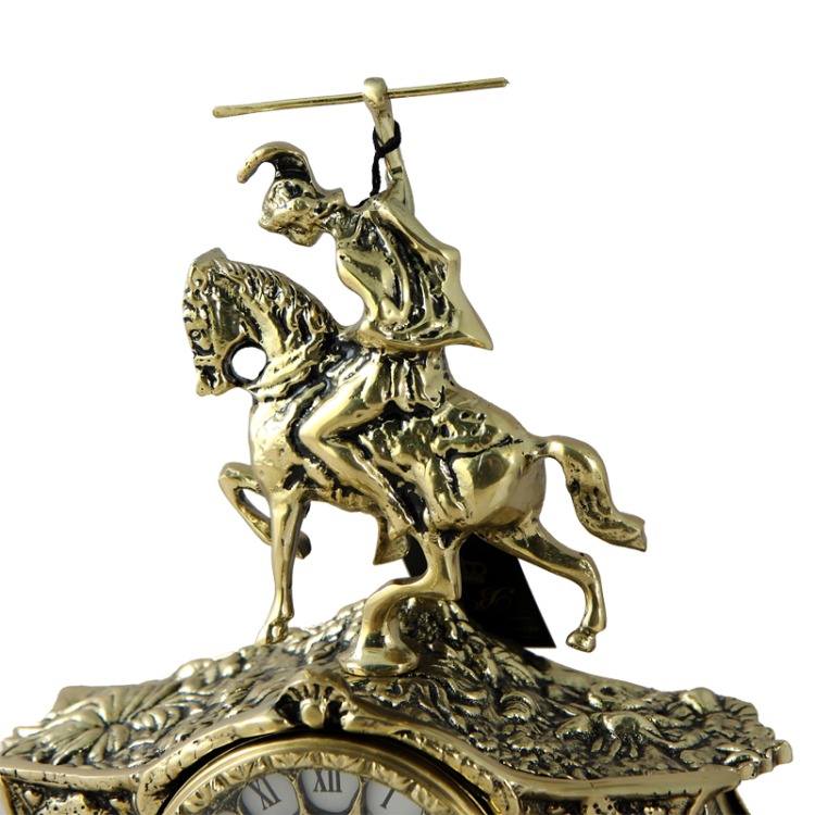 Бронзовые Каминные часы с канделябрами Коша Bello De Bronze BP-17039, увеличенный вид сверху