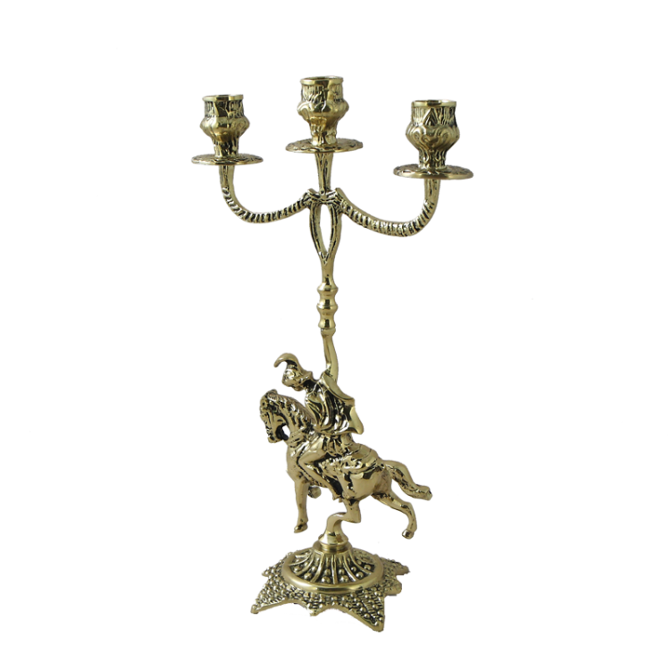 Бронзовые Каминные часы с канделябрами Коша Bello De Bronze BP-17039, канделябр