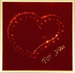Картина For you... c кристаллами Swarovski