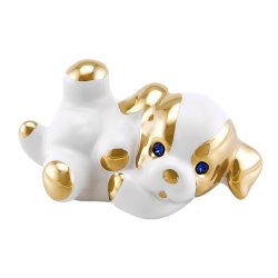 Статуэтка из керамики Лежащий щенок