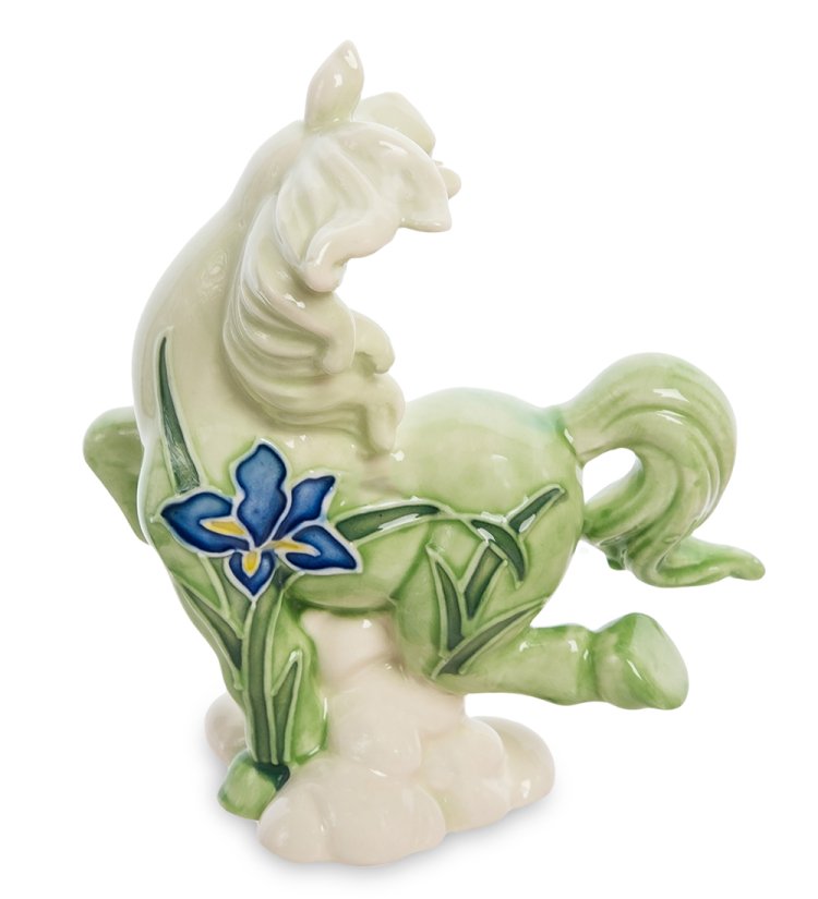 Статуэтка из фарфора Танцующая Лошадка-ангелочек на облачке Pavone JP-61/54, оборотная сторона