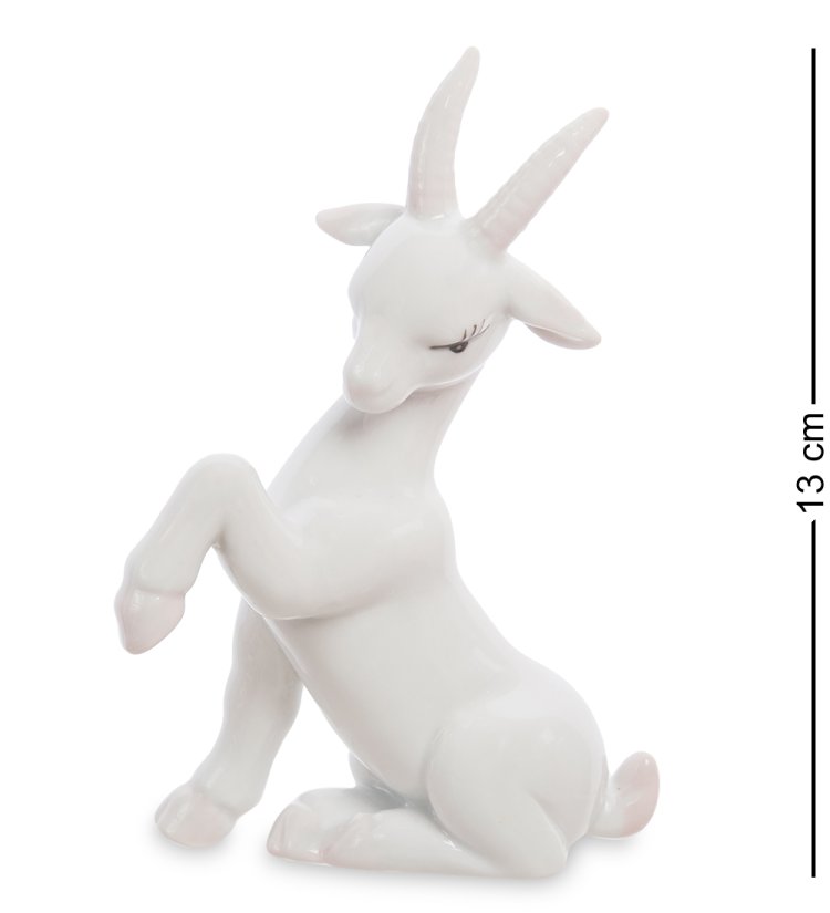 Статуэтка из фарфора Коза с поднятым копытцем Pavone JP-71/ 1