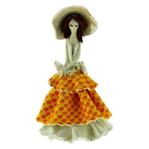 Статуэтка из фарфора Маленькая леди в желтом