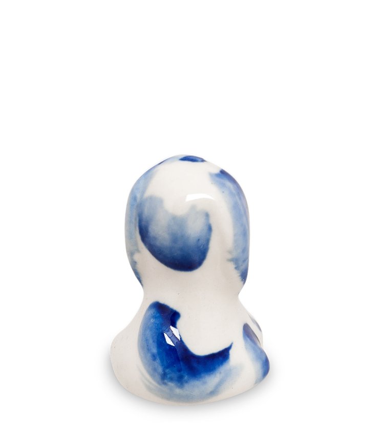 Фигурка собаки Дружок Голубая гжель ГЛ-314, фотография со спины