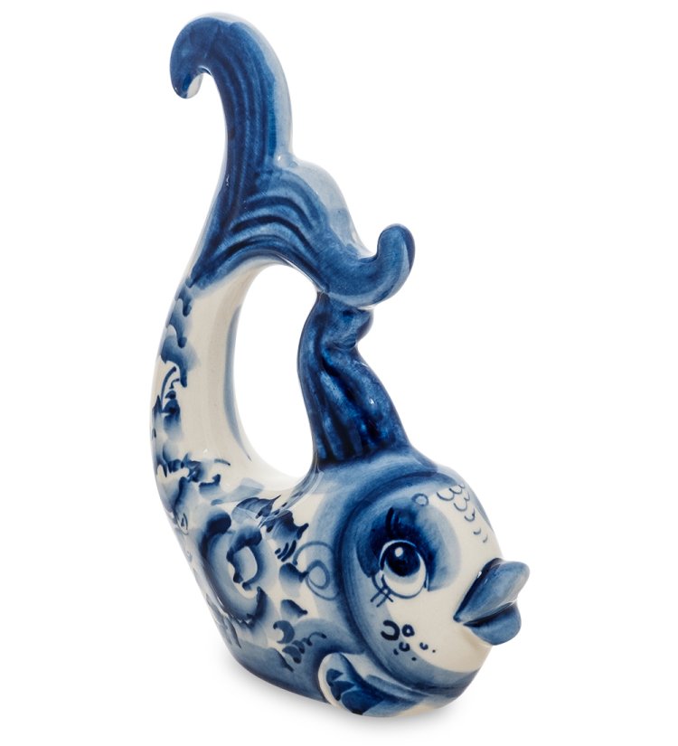 Фигурка Золотая рыбка Голубая гжель ГЛ-615