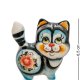Фигурка Кот Фантик Цветная гжель ГЛ-542