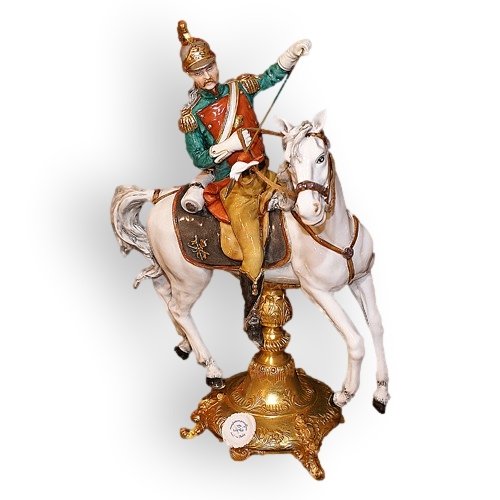 Статуэтка из фарфора Улан на белом коне