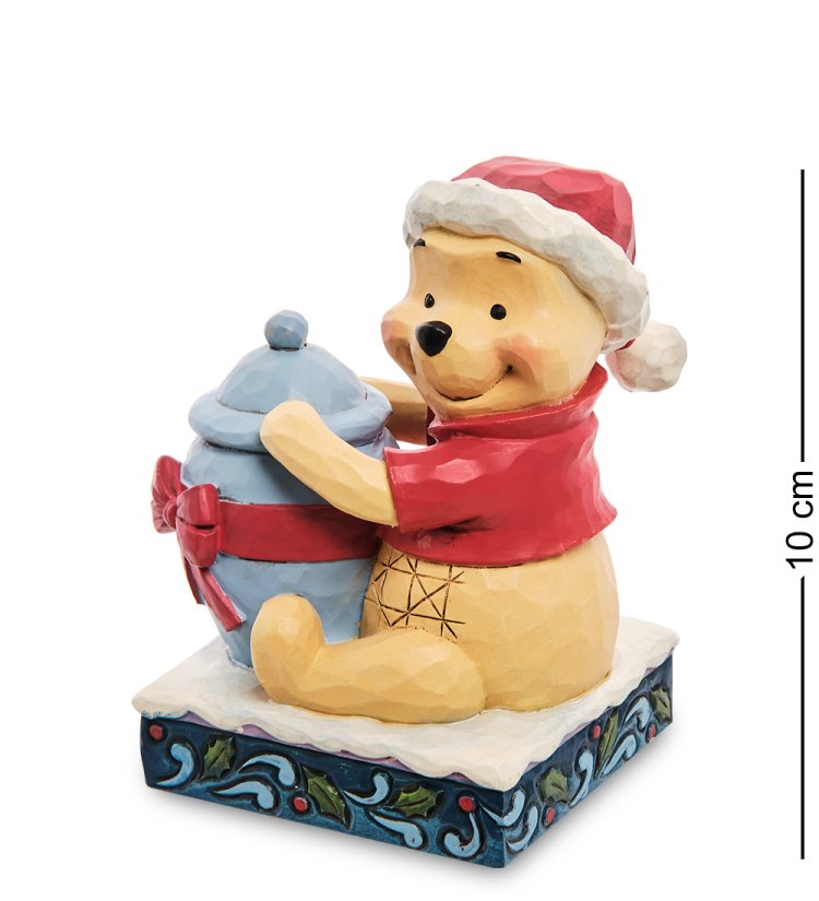 Статуэтка Винни Пух с подарком Disney Traditions 906745, вид профиль