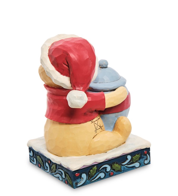 Статуэтка Винни Пух с подарком Disney Traditions 906745, оборотная сторона