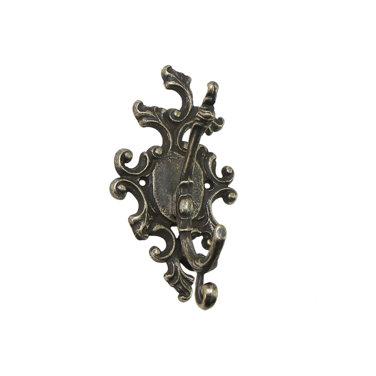 Декоративная Вешалка из латуни - Крючок для одежды Alberti Livio AL-80-315-ANT