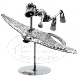 Дайвер и скат - Фигурка из металла