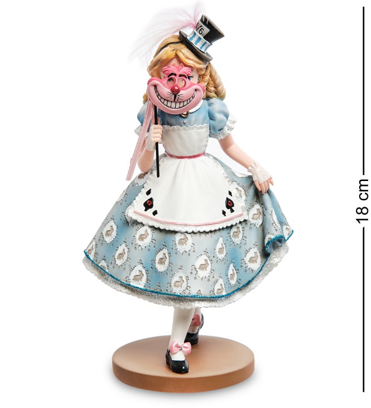 Статуэтка Алиса в стране чудес - Маскарад Disney Traditions, вид профиль