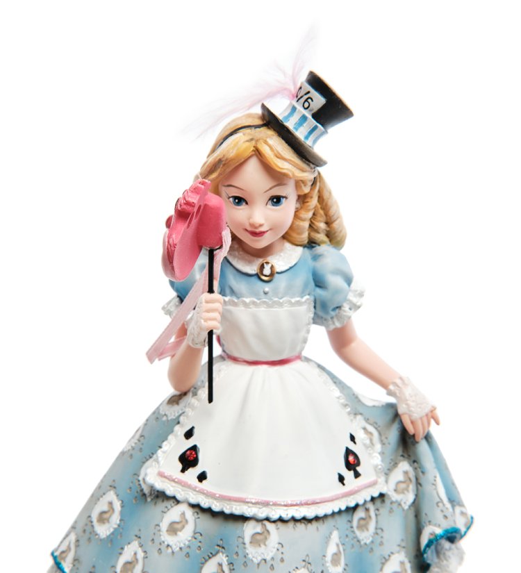 Статуэтка Алиса в стране чудес - Маскарад Disney Traditions, увеличенный вид деталей
