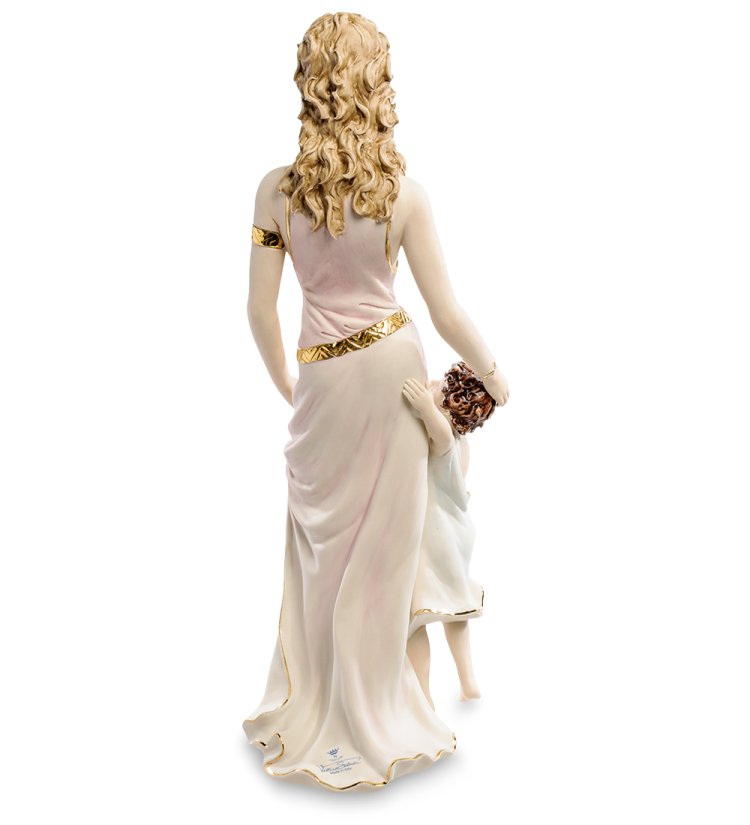 Статуэтка Мать и ребенок с цветками Sabadin Vittorio SV- 104, фотография спины