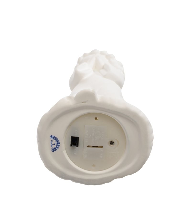 Статуэтка с подсветкой Ангел из бисквитного фарфора Pavone JP-186/ 27, фотография снизу