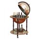Напольный бар в виде глобуса, коричневый, сфера 42 см Jufeng EG42001R, разборный вид
